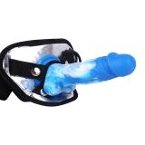 7 Inch Colorful Strap On Dildo with Harness