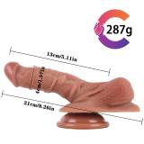 8 inch Realistic Feel Strap-On with Balls