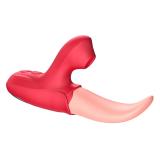 Realistic Rose Tongue Vibrator Clitoris Sucking Stimulator