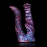 7.5 Inch Fantasy Double-Ended Alligator Mouth & Horse Dildo