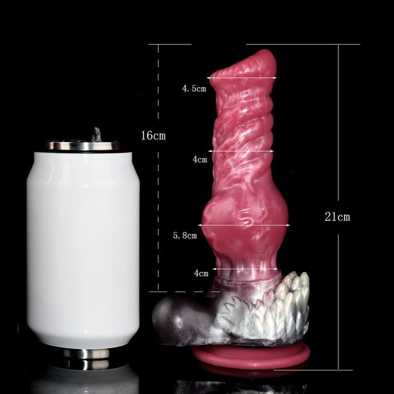 8/10/13 Inch Huge Pink Fantasy Knot Dog Monster Werewolf Dildo