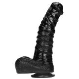 9.5 Inch Large Black Horse Animal PVC Dildo