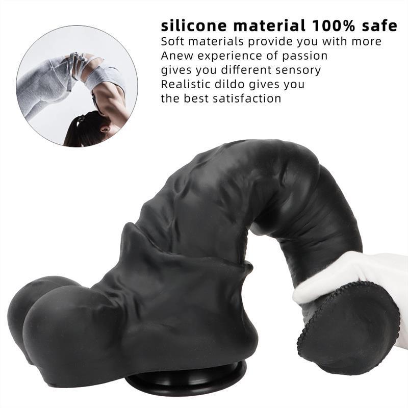 10/11/13 Inch Huge Black Silicone Horse Cock Dildo