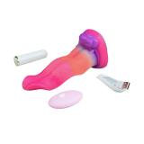 7 Inch Grow-In-The-Dark Monster Tongue Vibrating Dildo