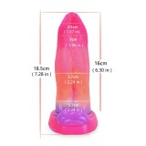 7 Inch Grow-In-The-Dark Monster Tongue Vibrating Dildo
