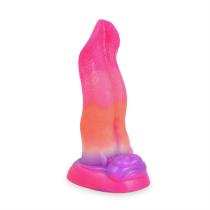 7 Inch Grow-In-The-Dark Monster Tongue Vibrating Dildo