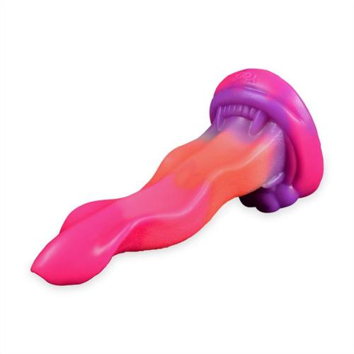 7 Inch Grow-In-The-Dark Monster Tongue Vibrating Dildo