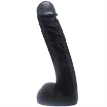 16 Inch Long Fat Realistic PVC Big Black Dildo