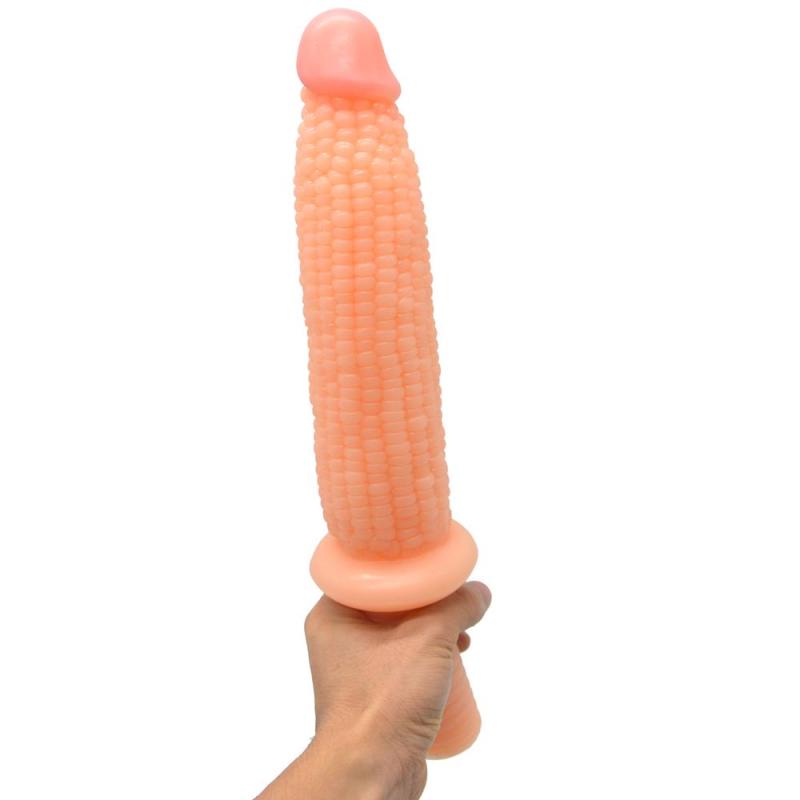 13 Inch Realistic Corn PVC Dildo with Handle