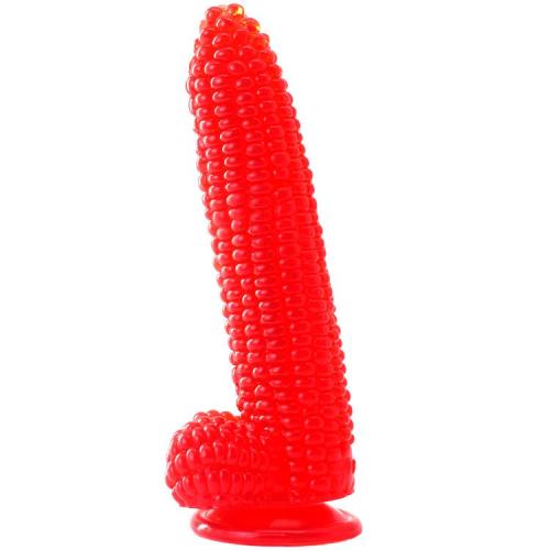 8 Inch PVC Corn Dildo with Suction Cup