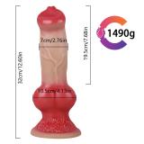 9.5/10.5/12.5 Inch Knotted Dog Dildo Big Animal Penis