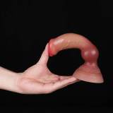 7 Inch Realistic Ultra-Soft Dog Knot Dildo Silicone Animal Penis