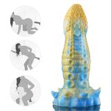 8 Inch Blue / Pink Octopus Tentacle Dildo Fantasy Silicone Sex Toy