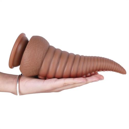 8.5 Inch Soft Silicone Brown Tentacle Dildo Sex Toy