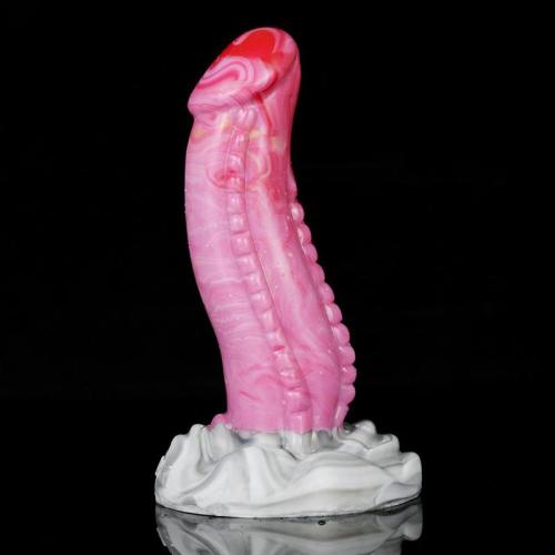 8 Inch Pink Squid Tentacle Silicone Dildo