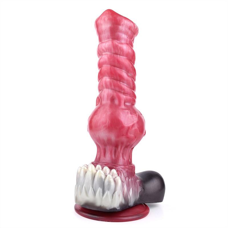 8/10/13 Inch Huge Pink Fantasy Knot Dog Monster Werewolf Dildo