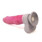 8 Inch Big Knotted Dog & Werewolf Vibrating Dildo with Remote