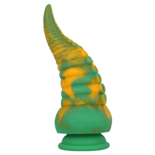8.5 Inch Green Tentacle Silicone Dildo Adult Toy