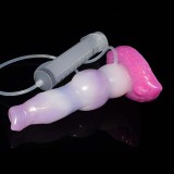 8 Inch Ejaculating Dog Dilldo Squirting Werewolf Penis