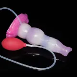 8 Inch Ejaculating Dog Dilldo Squirting Werewolf Penis