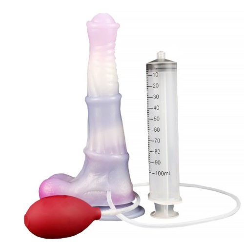 9.5 Inch Ejaculating Pony Dildo Squirting Horse Penis Cock