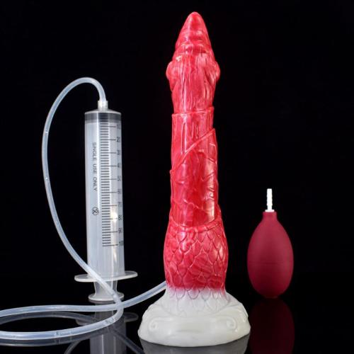 9 Inch Slim Ejaculating Fantasy Animal Shaped Dildo Exotic Sex Toy