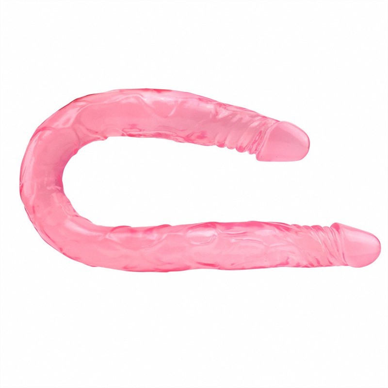 21.5 Inch Realistic Double Ended PVC Dildo Skin / Black / Blue / Brown / Green / Coffee / Pink