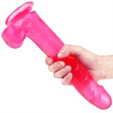 12 Inch Large Pink PVC Suction Cup Dildo