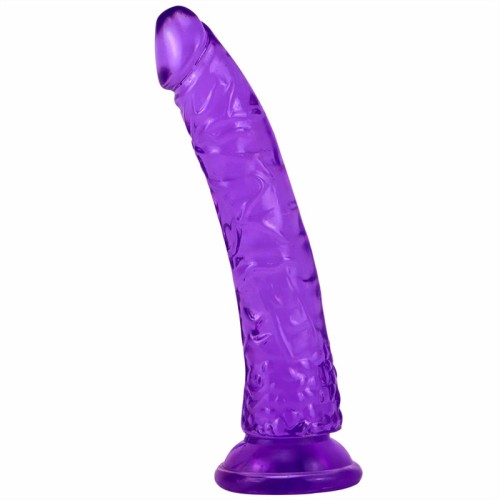8 Inch Thin PVC Suction Cup Dildo for Beginner