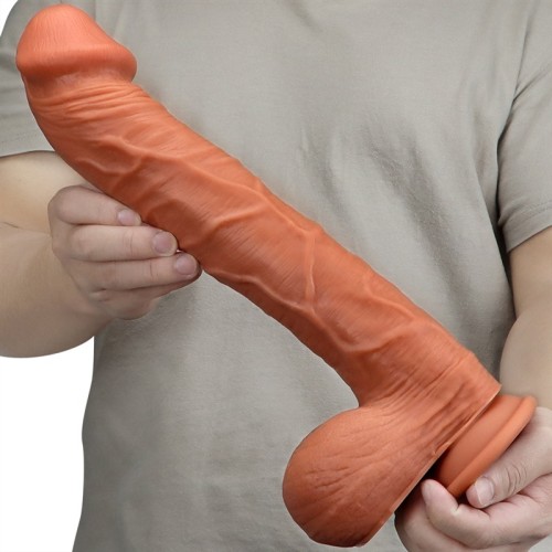 13 Inch Long Life Like Silicone Dildo with Powerful Suction Cup
