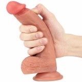 8.5 Inch Natural Soft Silicone Real Skin Dildo
