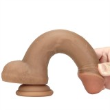 8.5 Inch Real Looking Soft Silicone Dildo
