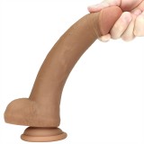 8.5 Inch Real Looking Soft Silicone Dildo
