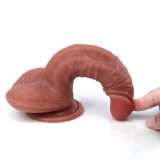 7.5 Inch Short Fat Realistic Dildo With Lifelike Veins