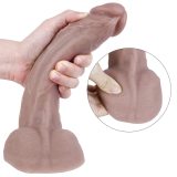 9.5 Inch Big Real Looking Suction Cup Silicone Dildo