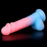 8 Inch Glow-In-The-Dark Realistic Penis Dildo