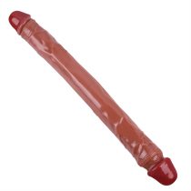 15.5 Inch Brown Flexible Double-Ended Dildo
