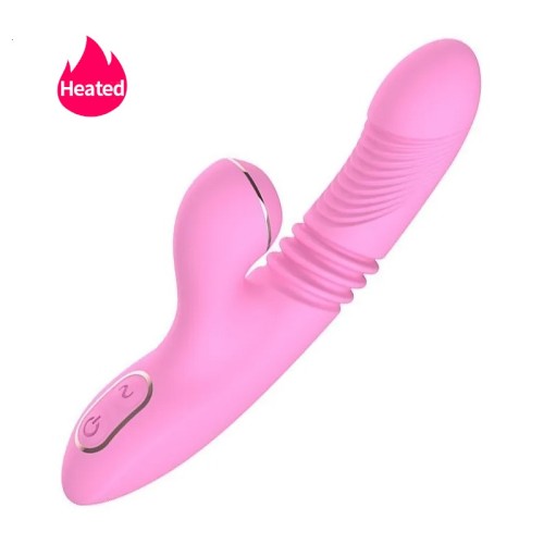 Warming Sucking and Thrusting Vibrator G-spot Stimulator