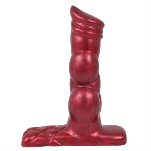 6 Inch Vibrating Knotted Dog Dildo with Remote