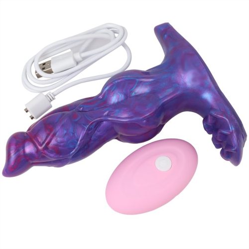 5.5 Inch Vibrating Dog Dildo with Remote