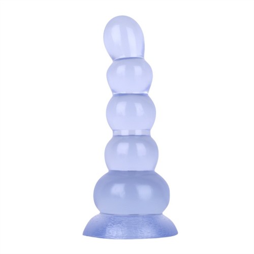 6.5 Inch Anal Beads PVC Suction Cup Anal Dildo