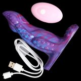 5.5 Inch Vibrating Tentacle Octopus Dildo with Remote