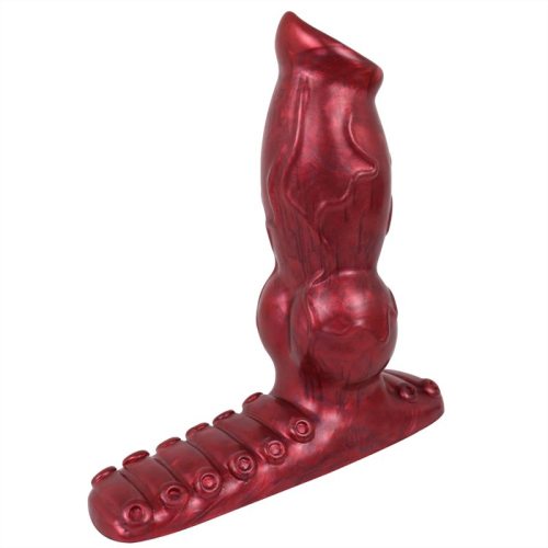 5.5 Inch Vibrating Knotted Dog Dildo with Remote