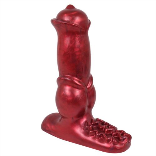5.9 Inch Vibrating Knotted Dog Dildo with Remote