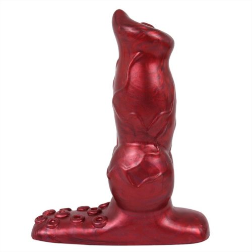 5.5 Inch Vibrating Knotted Dog Dildo with Remote