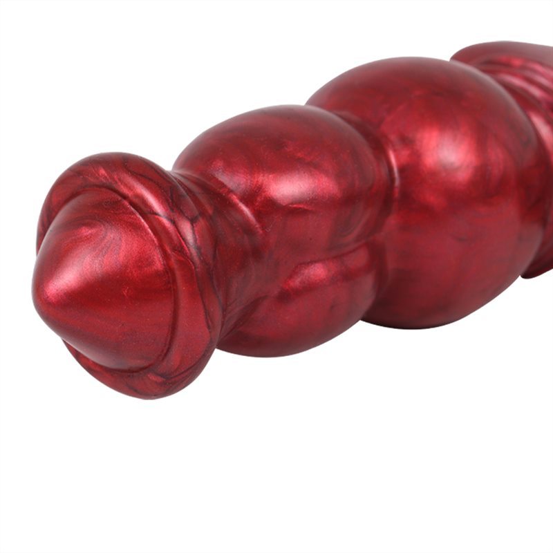 5.5 Inch Vibrating Knotted Dog Dildo with Remote