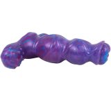 5 Inch Purple Vibrating Knot Dildo with Remote