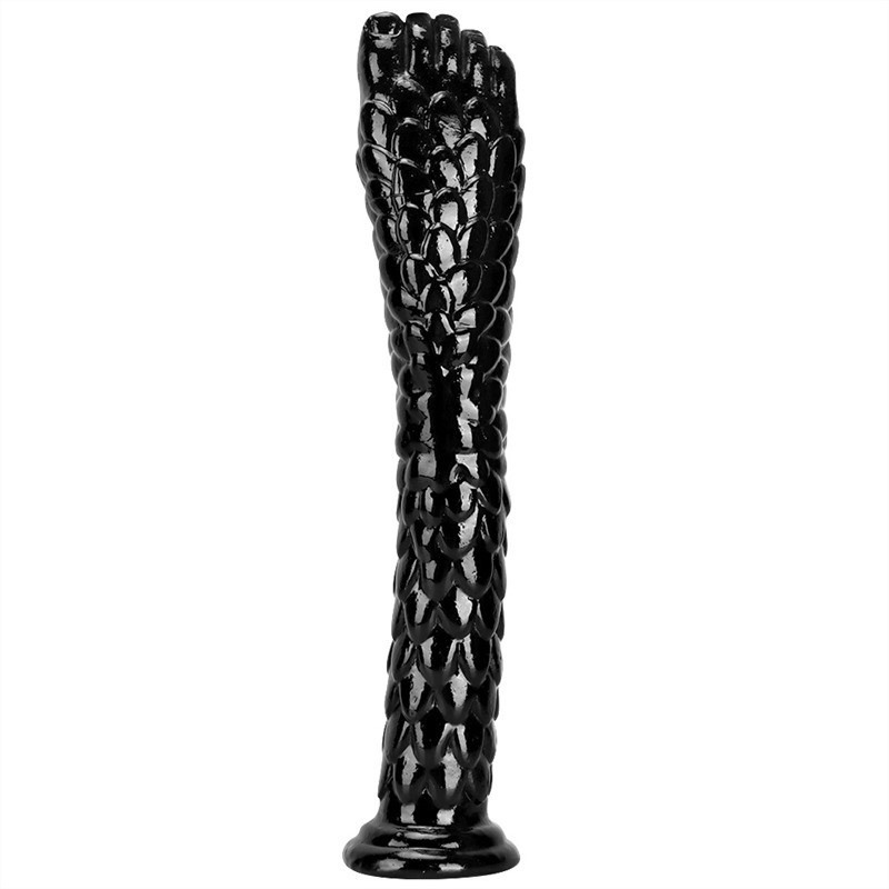 13 Inch Black Dragon Fist Forearm & Foot PVC Dildo
