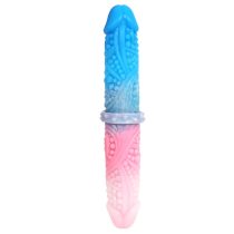 10.5 Inch Short Beaded Double Ended Dildo