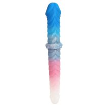 11 Inch Ribbed Double Ended Dildo for Beginner